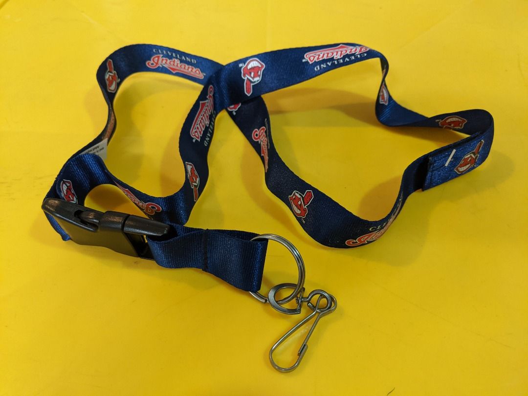 Cleveland Indians Logo Lanyard (Category: Accessory Holder, Box & Organizers) located in Mandaluyong City. Submitted by jms_haven (Listing ID 1385777474, Image 2). Description: A nylon neck strap key holder with the Indians logo. Carry your keys with this stylish Cleveland Indians team logo lanyard and key chain. Sturdy and durable nylon lanyard can be used to carry keys around your neck or hanging from your pocket. Logo is screen printed on both
