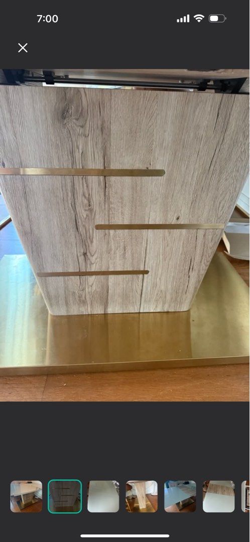 Dinning table (Category: Tables & Sets) located in Quezon City. Submitted by branded_closet01 (Listing ID 1385734548, Image 2). Description: Like new. Expandable table. Dinning table 6-8 seater..