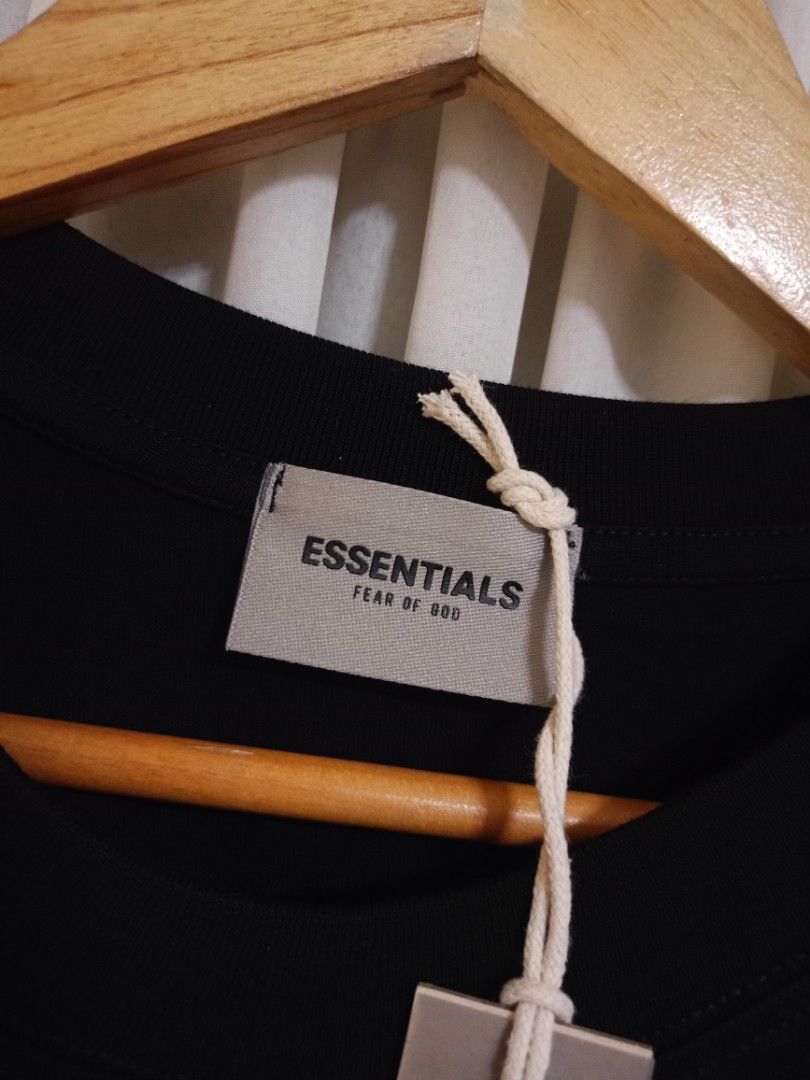 FOG Essentials Black Out Shirt (Category: Tshirts & Polo Shirts ) located in Valenzuela. Submitted by One.Only.Nan (Listing ID 1385769083, Image 2). Description: Brandnew XL Actual: W22.5 L28.5" Heavy Fabric Embossed front print, gamuza back print MOP: GCASH AUB BPI VALENZUELA CITY LOC.