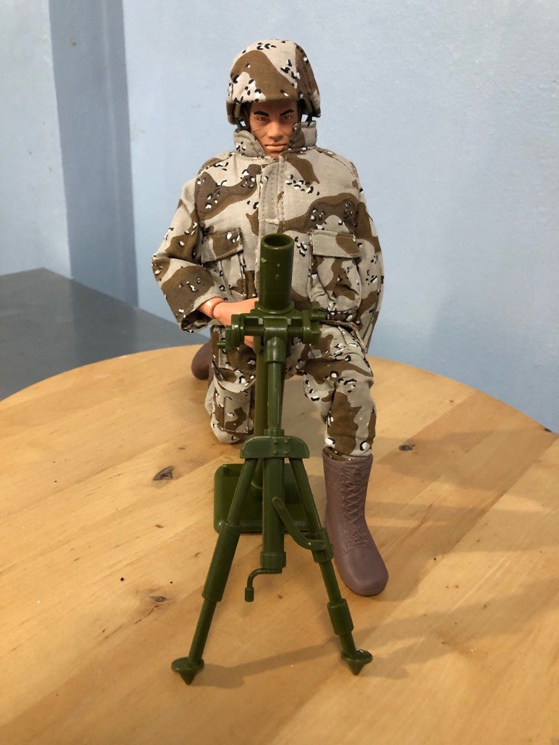 GI JOE MARINE LIGHT MORTAR ACTION FIGURE 2002 (Category: Action & Battle Toys) located in Malabon City. Submitted by wtpickies (Listing ID 1385678603, Image 1). Description: Hasbro GI JOE NO STAND NO BOX 1/6 scale.