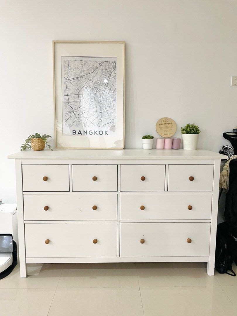 IKEA HEMNES Dresser (White) - Customized with Wooden Knobs, Furniture & Home Living, Furniture, Shelves, Cabinets & Racks (Ready-Made) on Carousell IKEA HEMNES Dresser (White) - Customized with Wooden Knobs, Furniture & Home Living, Furniture, Shelves, Cabinets & Racks (Ready-Made) on Carousell