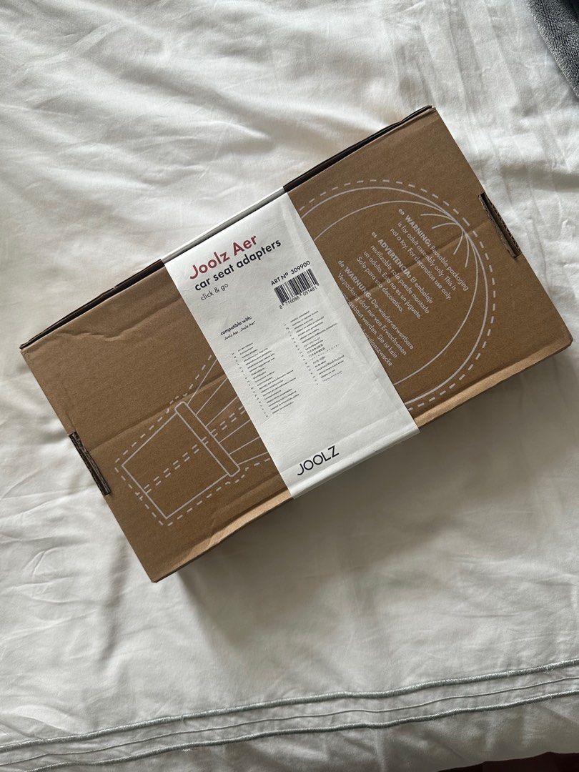 Joolz Aer+ Car Seat Adapter (Category: Other Babies Going Out Needs) located in Makati City. Submitted by bcl.preloved (Listing ID 1385627904, Image 2). Description: Joolz Aer+ Car Seat Adapter Purchased online last June 2025 Unopened and unused, comes in the original box RFS: decided to just get a convertible car seat instead SRP: Php 3699 Selling for Php 2,800 Mode of payment: BDO, BPI, UnionBank, Gcash Mode of delivery: Grab or Lalamove from M