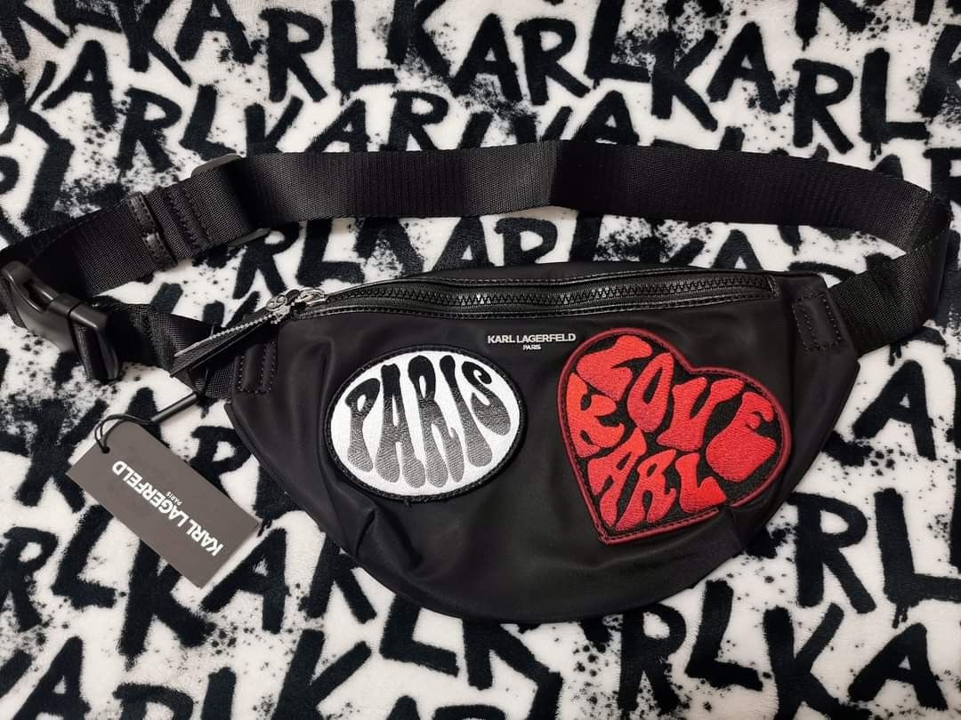 karl lagerfeld belt bag (Category: Clutches) located in Cainta. Submitted by ronz05 (Listing ID 1385759359, Image 1). Description: karl lagerfeld belt bag used once.