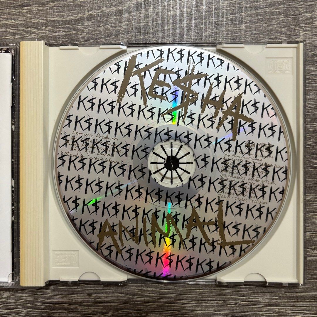 Kesha - Animal CD (Category: CDs & DVDs) located in Quezon City. Submitted by pinkskies_media (Listing ID 1385685165, Image 3). Description: BAWAL SA MAARTE USED ITEM, HINDI BAGO CD album Made in Japan Tested and 100% working IMPORTANT: Manage your expectations since this is a pre-loved item Inlay NOT in mint condition May gasgas ang CD Luma ang case Please see pic for the condition.