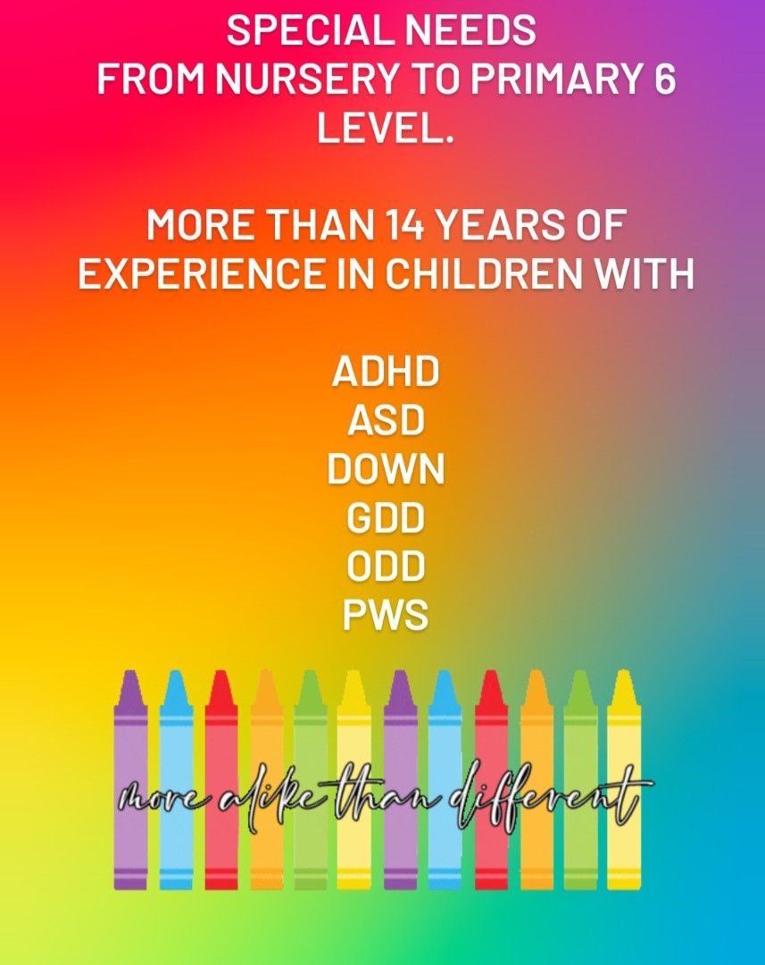 Learning support (Category: Children's Books) located in Singapore. Submitted by home.earlyintervention (Listing ID 1385662445, Image 1). Description: support for children with special needs. location at sengkang. price 68/hour. writting, reading, homework, spelling, 听写,language, el, math,science, nursery to primary..