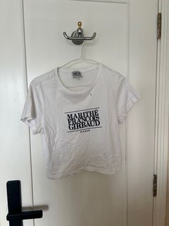 Marithe Francois Girbaud 白色短袖上衣64223364772482110