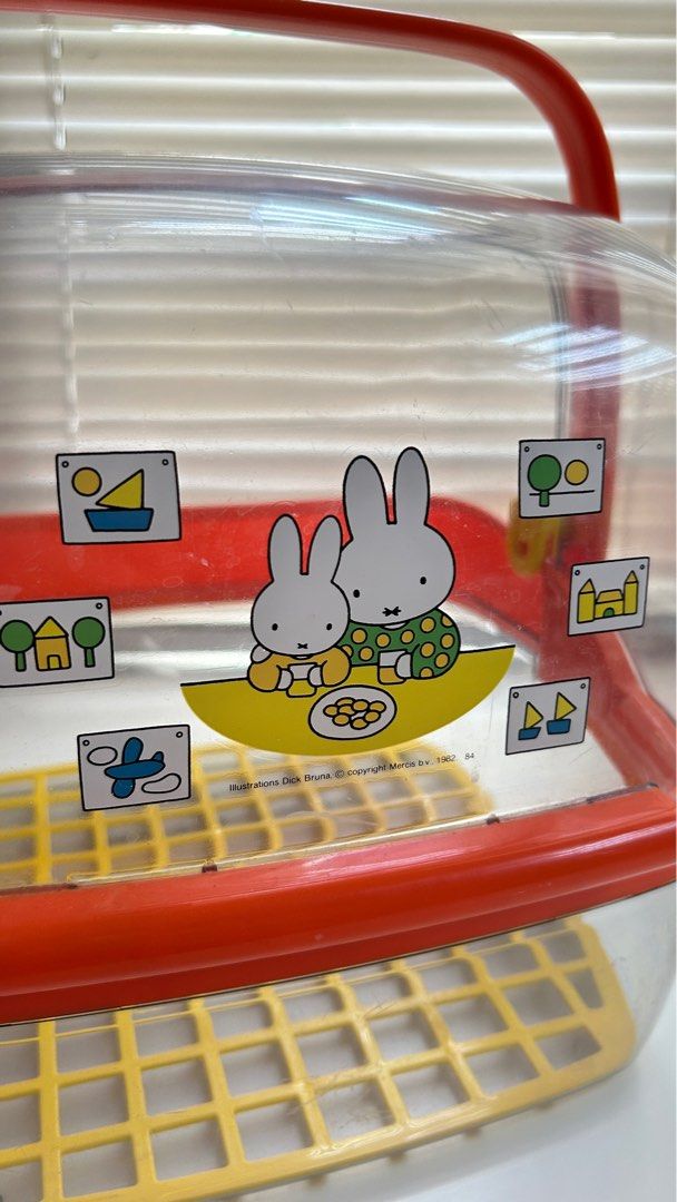 Miffy Storage container (Category: Storage Boxes & Baskets) located in Kuala Lumpur. Submitted by hanabanana21 (Listing ID 1385645072, Image 2). Description: ✨Miffy storage for baby bottles and other items such as bread or non food items as well ✨Well used, have slight scratches and stains ✨ Size measurements: 24 cm L x 24 cm W x 24 cm H 29 cm L when include handle 30 cm H when include handle ✨ Please allow difference of 1 to 2 cm from the stated