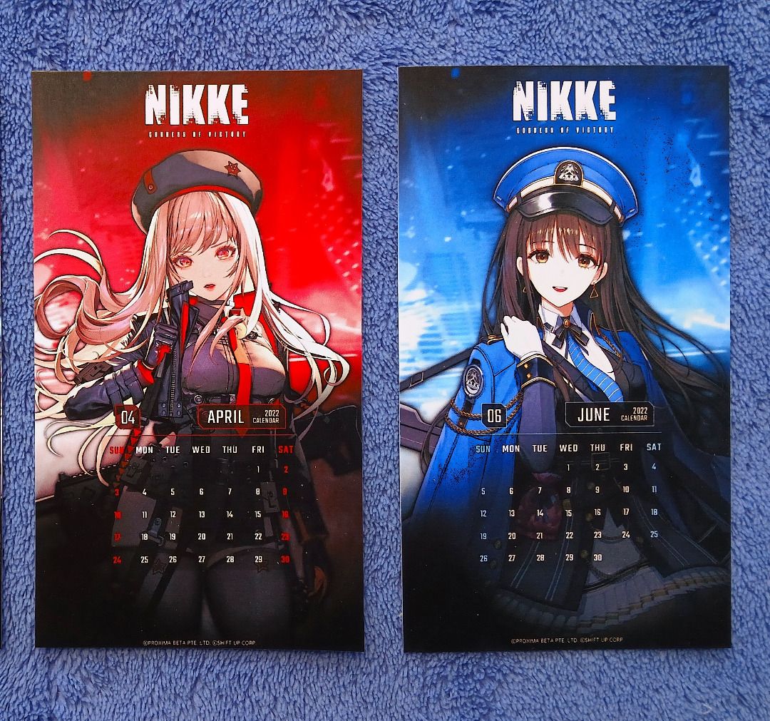 Nikke Calendar 2022 Mini Postcards Batch 2 (Category: Art & Prints) located in Iloilo. Submitted by jrmagallanes78 (Listing ID 1385651818, Image 1). Description: PhP 20 per postcard. Image with 2022 calendars in front and minimal image in back. Postcards are glossy on both front and back. Not official merchandise. Dimension: 67mm x 118mm (approx) Material: glossy photo paper.