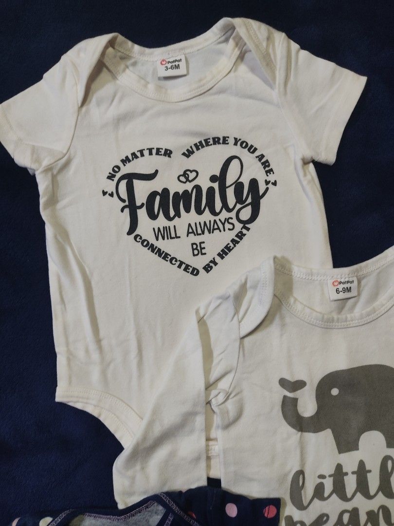 Onesies Take All Only 3-9 Months (Category: Babies & Kids Fashion) located in Manila. Submitted by gentle_gal (Listing ID 1385788937, Image 2). Description: 3-9 Months No to maselan please 💛.