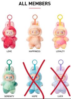 Happiness love hope labubu lbb V3 the monsters big into