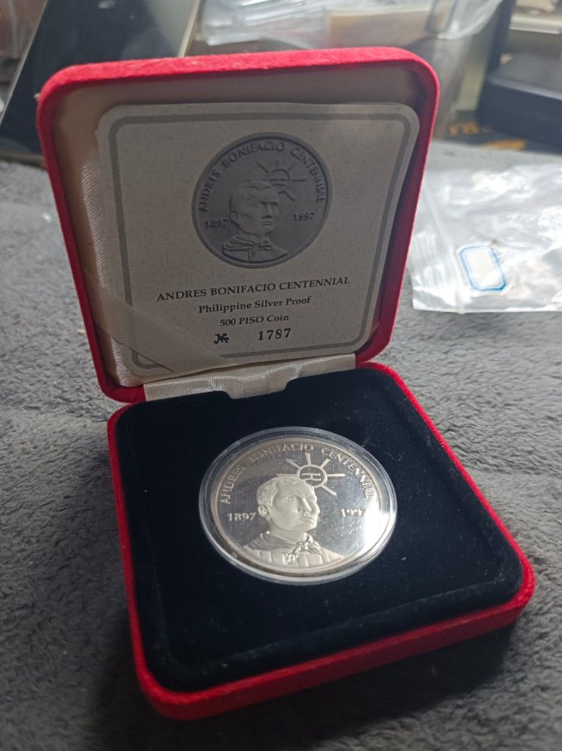 Proof 500 Piso Andres Bonifacio Centennial (Category: Currency) located in Quezon City. Submitted by Coiners (Listing ID 1385795125, Image 1). Description: .