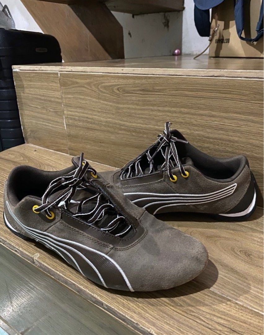 Puma Future Cat Brown Suede Speedcat (Category: Sneakers) located in Naga. Submitted by rccurated._ (Listing ID 1385710751, Image 1). Description: Legit Fits size 9-9.5 No Box Slightly Used.
