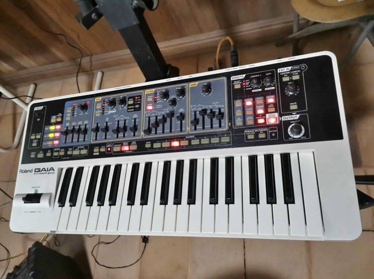 ROLAND GAIA SH-01 SYNTHESIZER (Category: Musical Instruments) located in Quezon City. Submitted by tinkytinker (Listing ID 1385712394, Image 2). Description: 🎹 FOR SALE ONLY: Rare Roland GAIA SH-01 Synthesizer ₱28,000 (slightly negotiable) Rare Roland GAIA in almost brand new condition, powerful virtual analog synth with hands-on controls. ✅ Comes with padded gig bag ✅ Original 220v power supply ✅ Well-kept, no issues 📍 Vito Cruz, Manila .