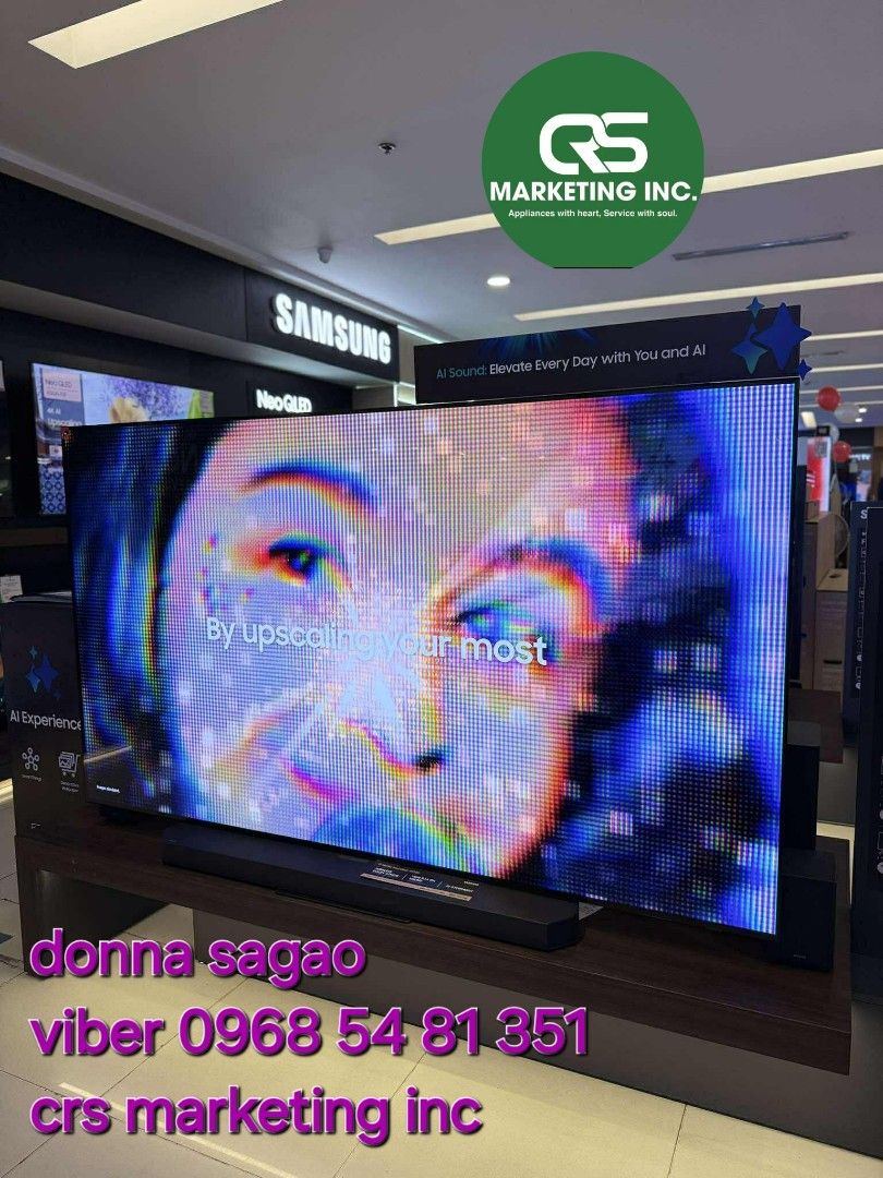 Samsung oled (Category: TV) located in Manila. Submitted by donnasagao03665 (Listing ID 1385701198, Image 1). Description: 💚 SAMSUNG OLED TV 2025 MODEL FREE SOUNDBAR 55S95F 65S95F 77S95F 83S95F 55S85F 65S85F 💚 QA55S95F - 91,500 / T420 QA65S95F - 104,800 / S800D QA77S95F - 147,700 / Q800F QA83S95F - 217,300 / Q930F QA55S85F - 65,300 / T420 QA65S85F - 80,700 / S800D PRICE MAY CHANGE WITHOUT PRIOR NOTICE BRANDNEW AND SEALED 1 YR WARRANTY PARTS AND