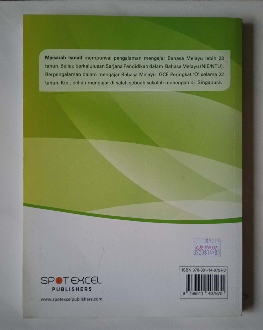 Spot Excel Bahasa Melayu Textbook for GCE 'O' Level, Hobbies & Toys ...