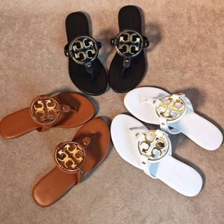 Tory Burch Patos Mule Slide Sandal 25mm, Women's Fashion