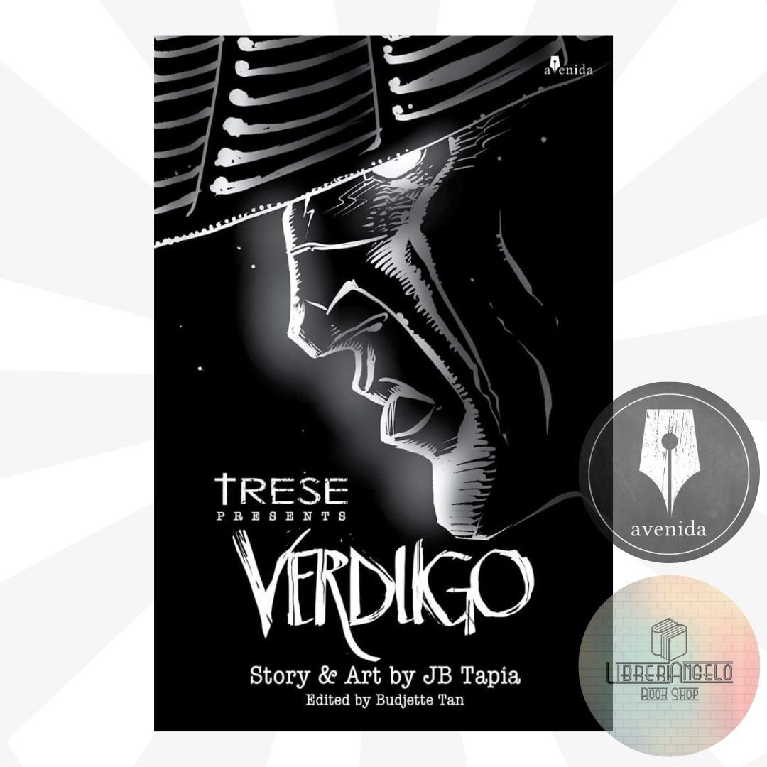 TRESE PRESENTS: VERDUGO by JB Tapia (Category: Storybooks) located in Caloocan City. Submitted by libreriakomikslibro (Listing ID 1385777542, Image 1). Description: TRESE PRESENTS: VERDUGO Story and Art by JB Tapia Edited by Budjette Tan Published by 19th Avenida Publishing House © 2023 Every Aswang knows the legend. Call him out six times in front of a mirror and he will appear... Skin you alive... And make a coin purse of you. They all know it 