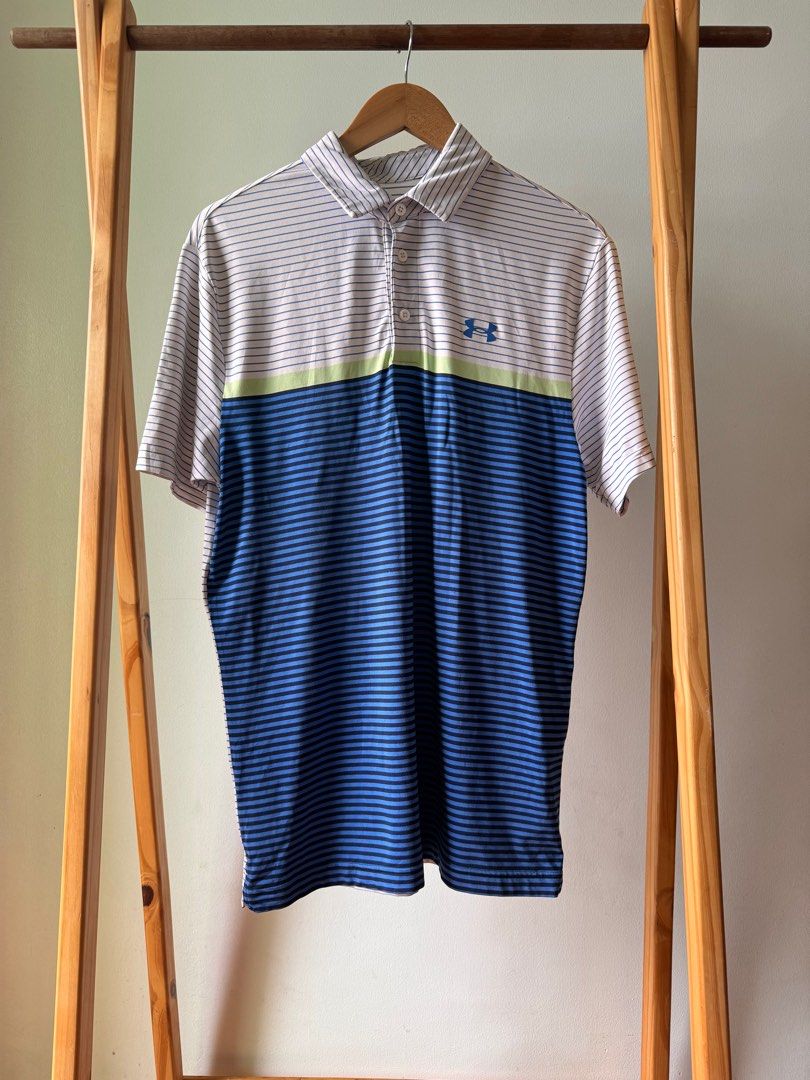 Under Armour polo Shirt (Category: Tshirts & Polo Shirts ) located in Makati City. Submitted by thiftdirection (Listing ID 1385630198, Image 1). Description: Under Armour Polo Shirt Dimes: 19x29 L excellent condition 850.00 DM to claim or inquire Thriftdirection.ph is not affiliated with, endorsed by, or officially connected to any of the brands featured. All trademarks and brand names are the property of their respective owners. Items are pre-ow