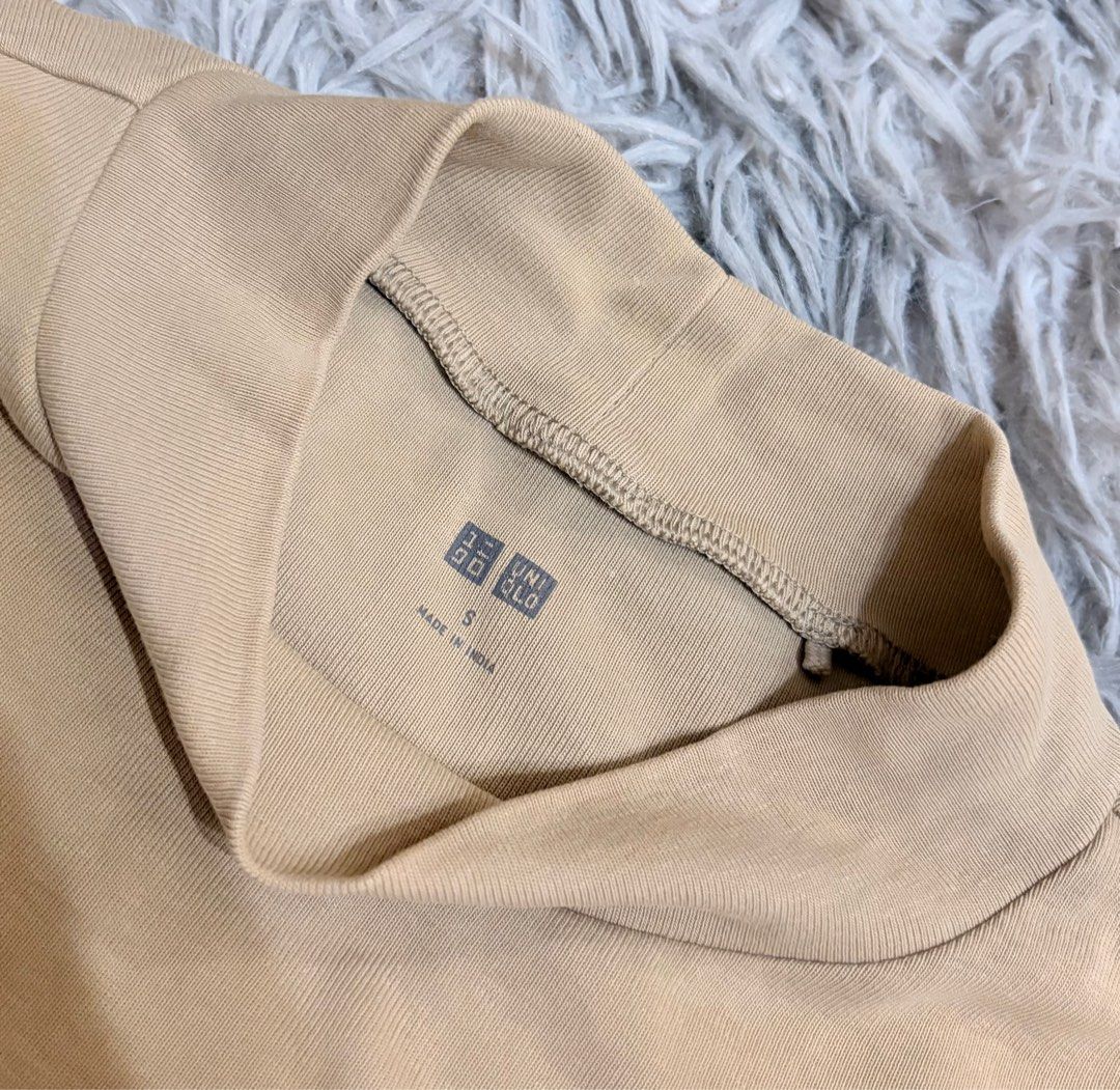 UNIQLO NUDE RIBBED TURTLE NECK (Category: Others Tops) located in Manila. Submitted by mnldstr (Listing ID 1385748913, Image 2). Description: .