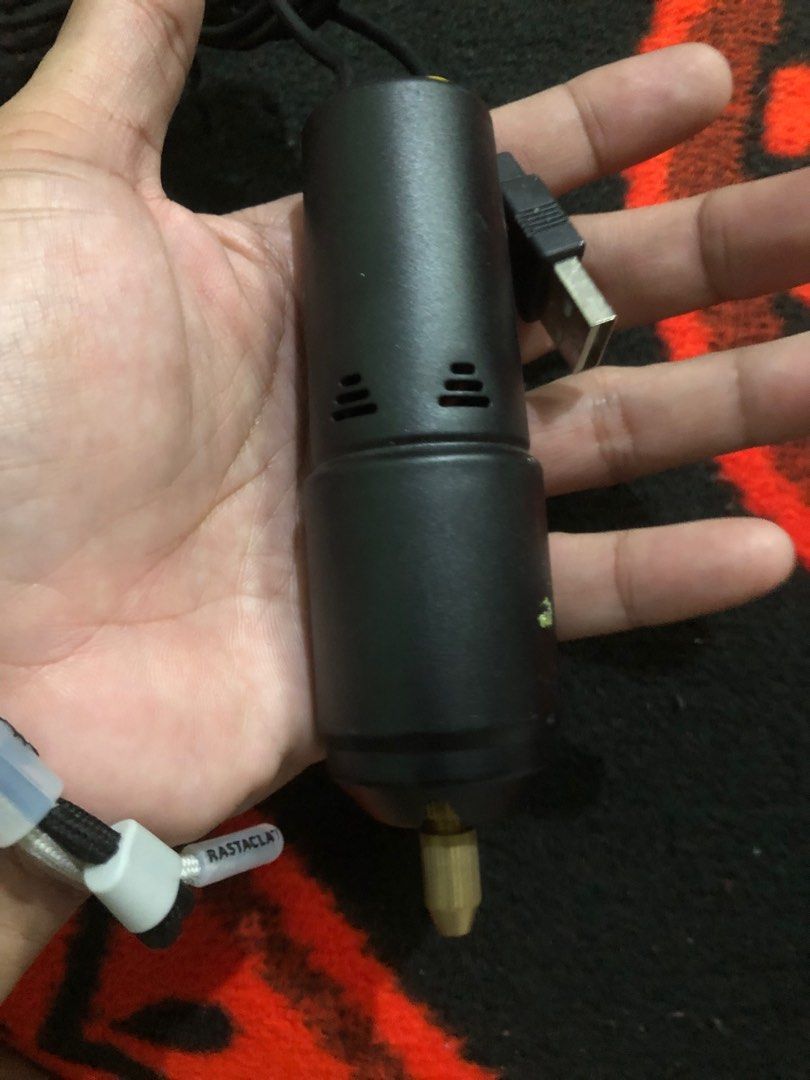 USB powered electric hand drill (Category: Construction Tools & Equipment) located in Quezon City. Submitted by markgolveo (Listing ID 1385798728, Image 3). Description: USB powered electric hand drill Unit only no tips included Tested working properly .