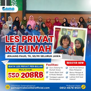 (Kategori: ) berada di . Dikirim oleh gamaprivatecenter (ID iklan 1385641120, Gambar 1). Deskripsi: .
