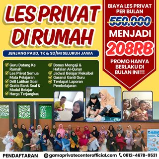 (Kategori: ) berada di . Dikirim oleh gamaprivatecenter (ID iklan 1385641325, Gambar 1). Deskripsi: .