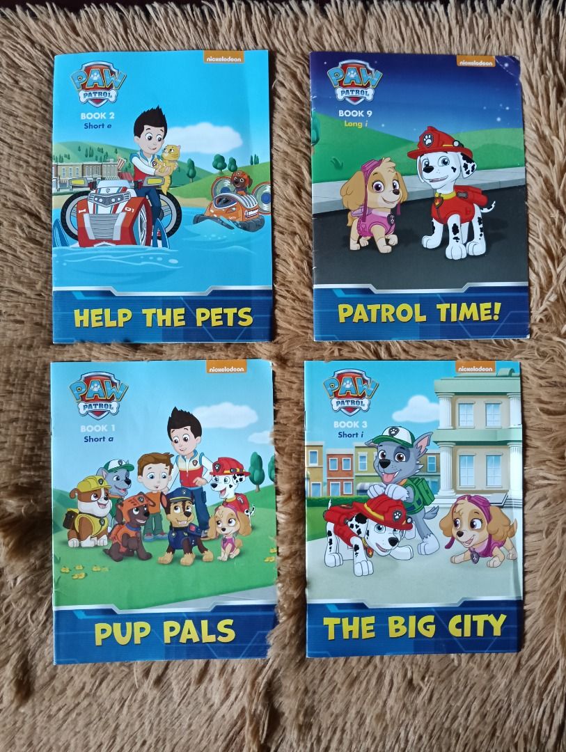 Paw Patrol books (Category: Children's Books) located in Las Pinas. Submitted by prelovedreads1 (Listing ID 1376885671, Image 1). Description: [Update 09/01/2025] Paw Patrol books 1. Bundle of 4: - Help the Pets, Patrol Time, Pup Pals, The Big City - P100 2. Chase is on the Case - P50 3. Pups Save sports Day - P70 4. To the Rescue (bb) - P150 5. Paw Patrol Action and Adventure (padded) - P200 MOP: GCASH (Sf not included). No to COD and SCO. Stric