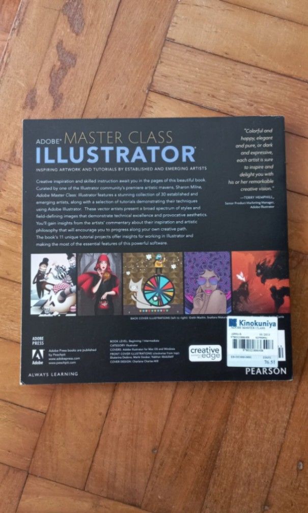 Adobe Masterclass Illustrator Artwork & Tutorials (Category: Textbooks) located in Georgetown. Submitted by x.banekill (Listing ID 1390119075, Image 2). Description: Adobe Masterclass Illustrator Artworks and Tutorials Book Published in 2013, ori price RM76.51 207 pages Half off price Lightly used Concept and illustration techniques from various featured artists applicable to today.