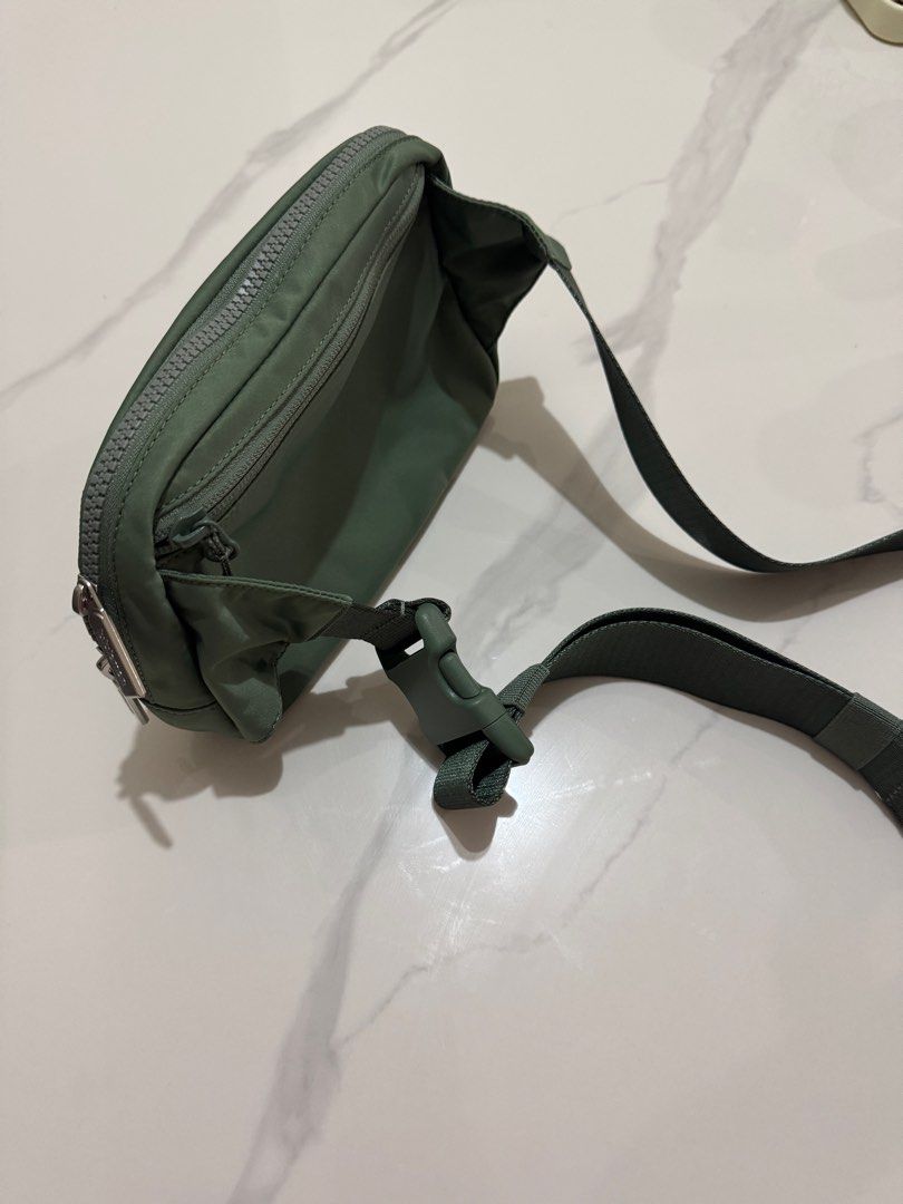 Authentic lululemon belt bag 2L (Category: Cross-body Bags) located in Manila. Submitted by jcmixshop (Listing ID 1390093640, Image 2). Description: Authentic brand new lululemon bag Color green Complete inclusions Bought from Canada Design for on the move Easy access and more storage .