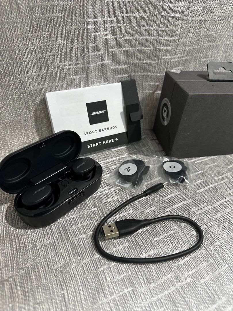 BOSE SPORT WIRELESS EARBUDS (Category: Earphones) located in Santa Maria. Submitted by angeljune07 (Listing ID 1390035514, Image 1). Description: BOSE SPORT WIRELESS EARBUDS Used and working in good condition Guaranteed authentic bose product Detected and updated firmware on bose app Package inclusion as seen in photos Available for meet up Available for shipping c/o buyer NO COD, payment first.