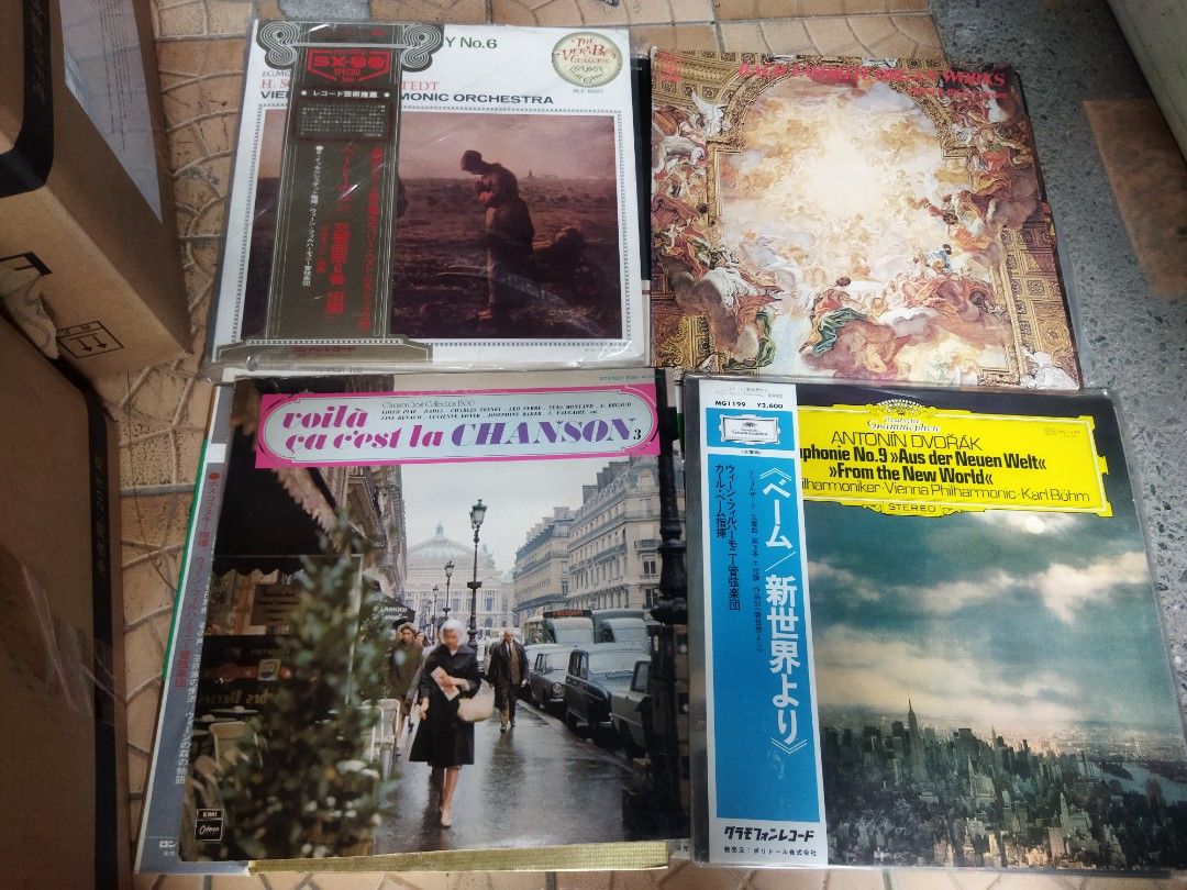 Classical Music in Vinyl (Category: Vinyls) located in Pasay City. Submitted by marineljapansurplus (Listing ID 1390100347, Image 2). Description: Classical music in vinyl Collectors item, rare, hard to find album Ex. Brahms Bach Beethoven Dvorak, etc. A total of 12 vinyl (plaka in 12inches) all in a very good condition. Take all for only. Price: ₱4,500 Location: Cabrera, Pasay City.