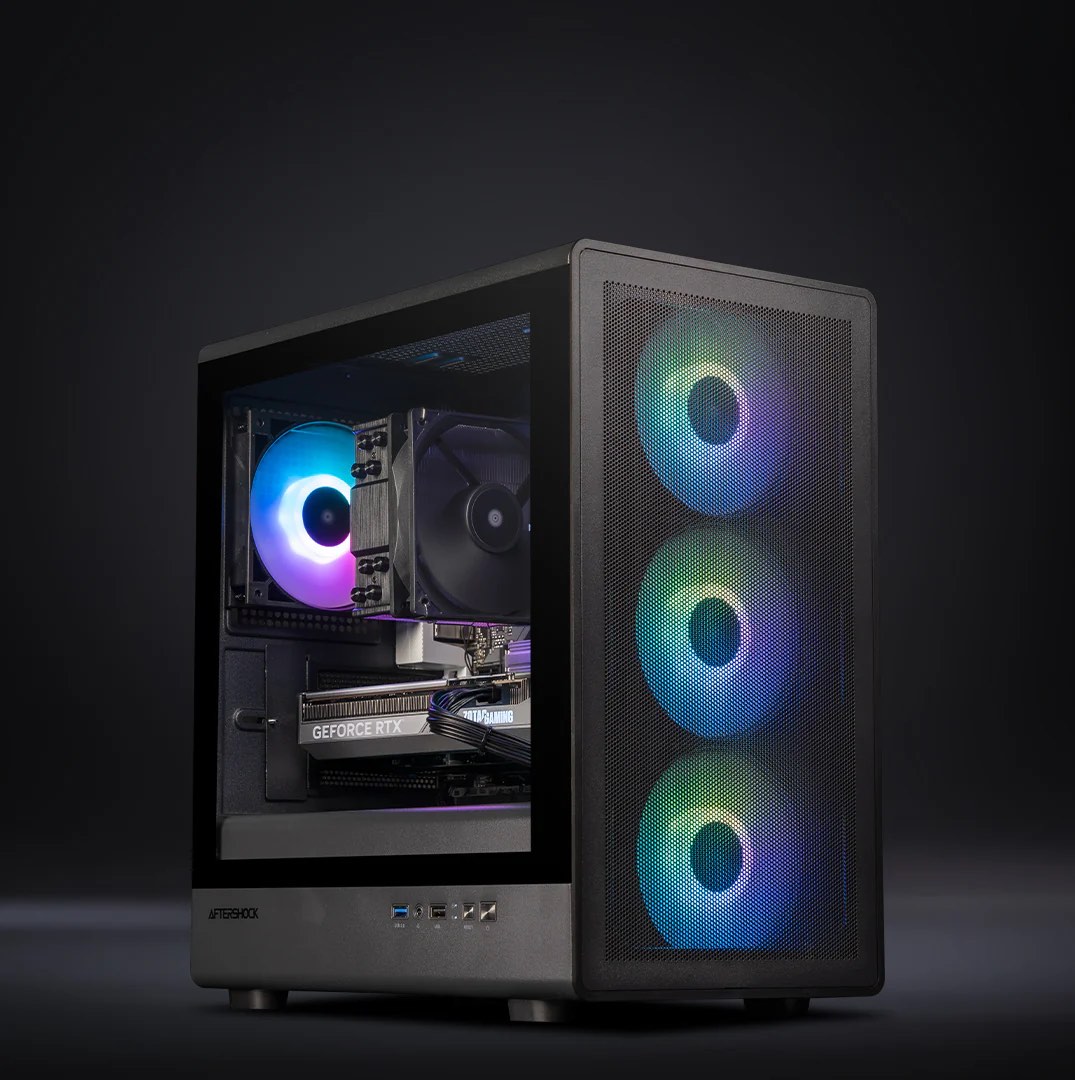Fujitsu Cpu Case CPU case tampered glass with RGB fan - RAPID Mesh Tempered Glass High ...