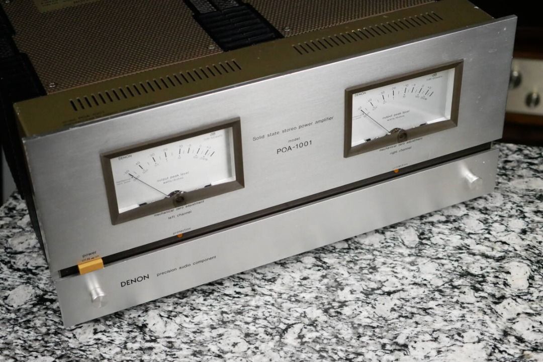 Denon POA-1001 Vintage Stereo Power Amplifier, Audio, Soundbars