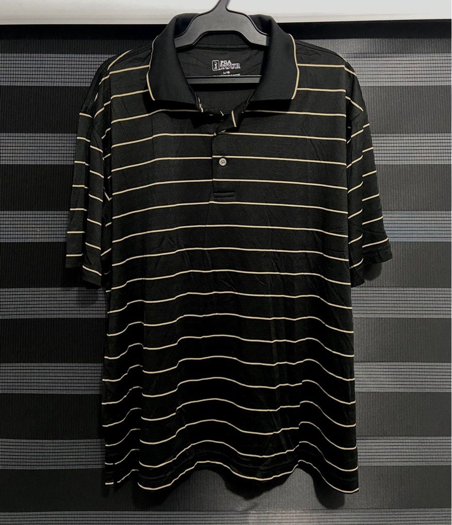 DRI FIT STRIPPED POLO SHIRT (Category: Tshirts & Polo Shirts ) located in Naga. Submitted by rmndthrifts (Listing ID 1390189248, Image 1). Description: SHIPPING NATIONWIDE IG:@rmnd.thrfts FB: Rmnd Thrifts.