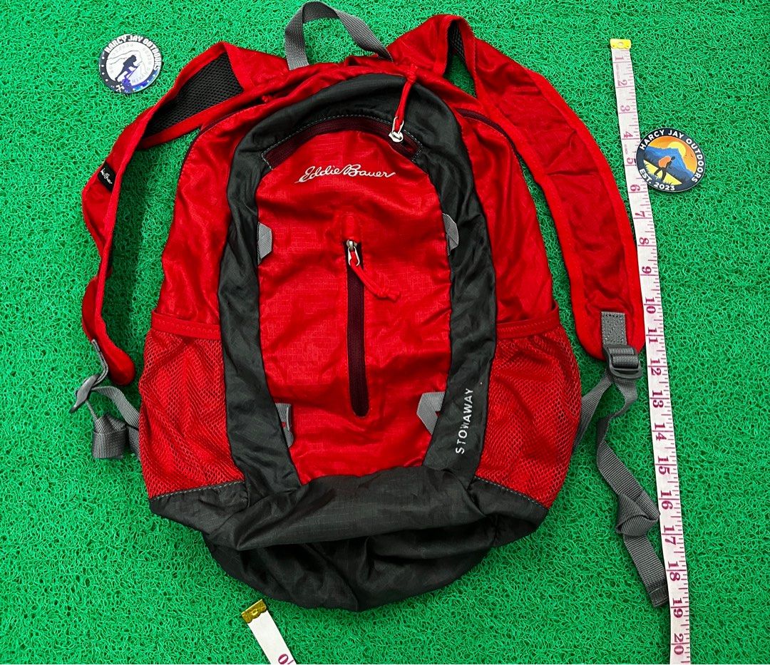 Eddie Bauer Stowaway 20L Bag (PACKABLE) (Category: Backpacks) located in Legazpi City. Submitted by harcyjayoutdoors.ph (Listing ID 1390059113, Image 1). Description: Eddie Bauer Stowaway 20L Bag PACKABLE and ULTRA LIGHTWEIGHT Excellent condition Color rate: 10/10 Issue: minor signs of usage sa “STOWAWAY” logo, the rest almost brand new ➡️ Mine: 549 Add ship sa malayo.