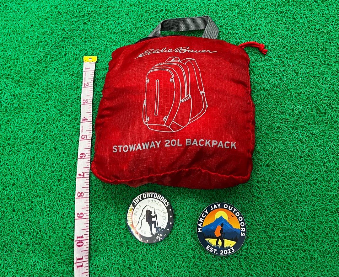 Eddie Bauer Stowaway 20L Bag (PACKABLE) (Category: Backpacks) located in Legazpi City. Submitted by harcyjayoutdoors.ph (Listing ID 1390059113, Image 2). Description: Eddie Bauer Stowaway 20L Bag PACKABLE and ULTRA LIGHTWEIGHT Excellent condition Color rate: 10/10 Issue: minor signs of usage sa “STOWAWAY” logo, the rest almost brand new ➡️ Mine: 549 Add ship sa malayo.