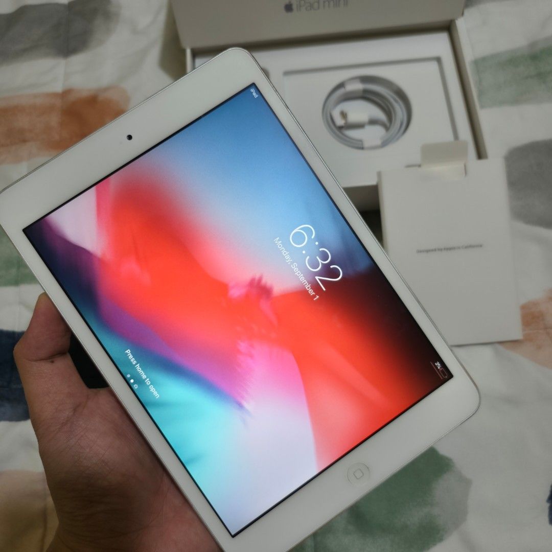 Ipad Mini 2 32gb Wifi Complete with Charger Set (Category: iPad) located in Manila. Submitted by APPLEGOALS (Listing ID 1390218659, Image 3). Description: Manila area 📍 Available for Pick up or Lalamove Cash on delivery nationwide Complete packaging with Set of Charger 90-95% smoothness Pang Study Pang youtube ng kids For Social media purposes For Light Games Gagamitin na lang po Guaranteed Smooth Ipad Mini 😉.