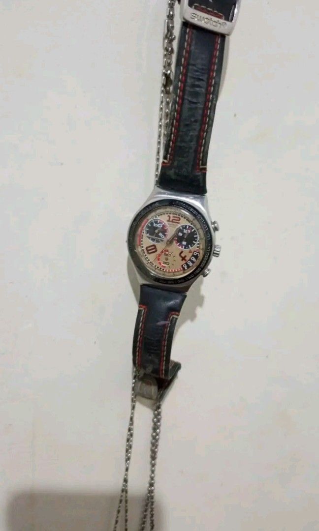 jam tangan swatch irony chrono graph v8