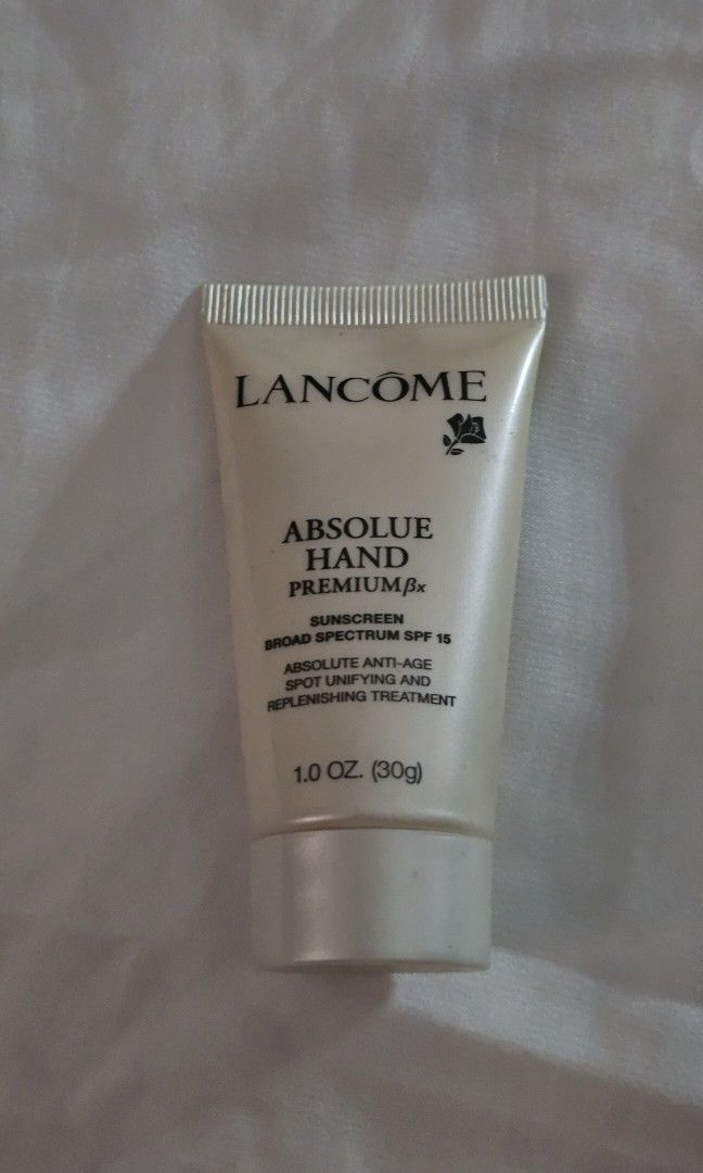 Lancome Absolue Hand Premium Bx Sunscreen (Category: Body Care) located in Caloocan City. Submitted by x.any (Listing ID 1390049715, Image 1). Description: - Never used MOP: GCASH MOD: LALAMOVE.