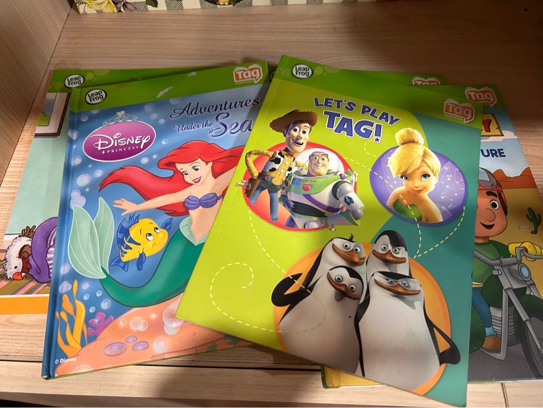Leapfrog TAG story books (Category: Children's Books) located in Ibaan. Submitted by pathyfindsph (Listing ID 1390175123, Image 1). Description: 6 pcs books for php 350.