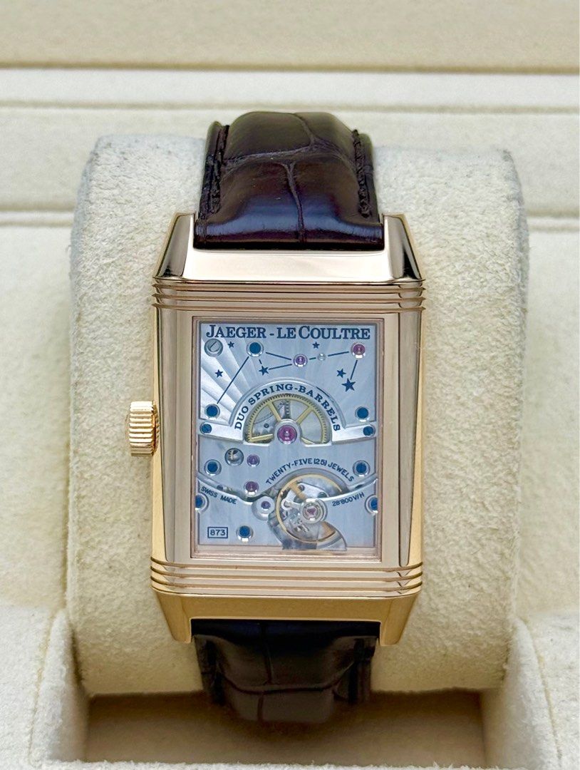 Like New Jaeger LeCoultre JLC Reverso Sun Moon Rose Gold Watch
