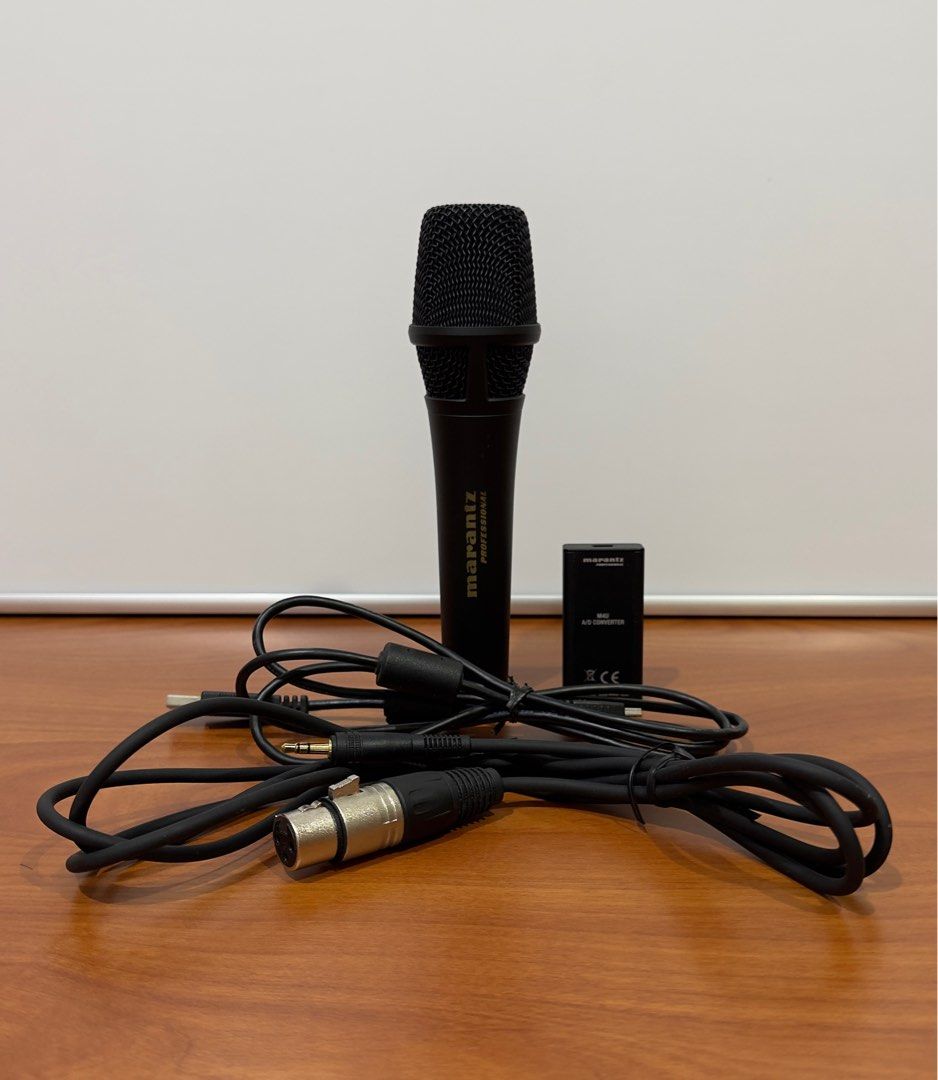 Marantz Professional M4U USB Computer Microphone (Category: Microphones) located in Binangonan. Submitted by c_r_i_s (Listing ID 1390038487, Image 2). Description: Marantz Professional M4U USB Computer Microphone An electret condenser microphone system designed to be used with a personal computer. The system incorporates a USB A/D converter with a headphone output so the user can monitor the microphone pickup in real time without latency. Perfect