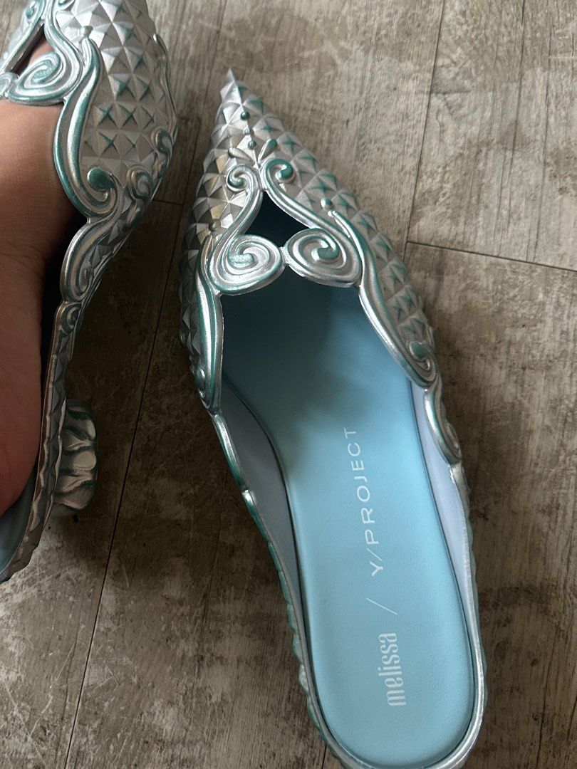 Melissa + Y/Project (Category: Heels) located in Quezon City. Submitted by declutteringkween (Listing ID 1390107298, Image 2). Description: Melissa + Y/Project Thrifted (authenticity not guaranteed have it legit checked if u want) 5k nego.