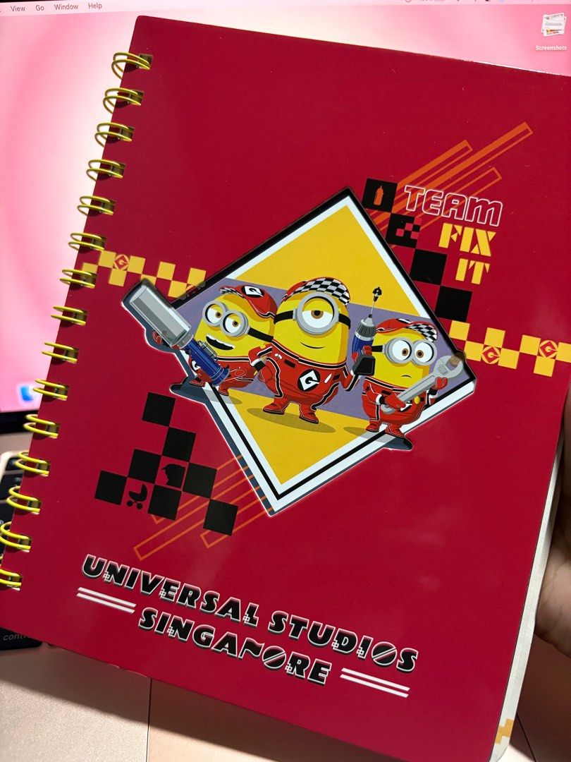 MINION NOTEBOOK (Category: Stationery & School Supplies) located in Rizal. Submitted by _notkendall (Listing ID 1390182136, Image 1). Description: ufs | lfb 🫶🏼✨ Minion Notebook - brand new - from Universal Studios Singapore - bought it last month - super nice in person - authentic minion merch mop : gotyme mod : jnt/lalamove/grab 📍 Taytay Rizal .