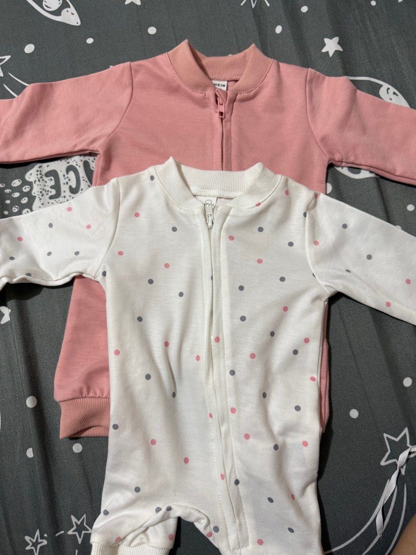 Newborn Sleepwear (Category: Babies & Kids Fashion) located in Mandaluyong City. Submitted by ekaadoll (Listing ID 1390042384, Image 1). Description: 2 pcs Shein Brand Sleepwear 0-1 month Used once.