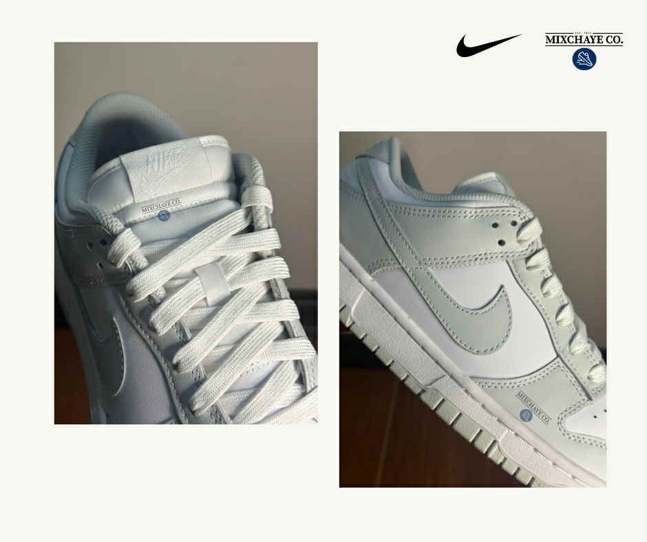 NIKE DUNK LOW WHITE & GRAY (Category: Sneakers) located in Manila. Submitted by refuncionc98463 (Listing ID 1390164557, Image 3). Description: Before 5,500 ❌ Now 3,600 only! ✅.