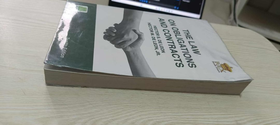 Obligations and Contracts (12th ed. 2021) (Category: Textbooks) located in Bulacan. Submitted by zel.zel4 (Listing ID 1390129321, Image 2). Description: LAW BOOK FOR SALE: The Law on Obligations and Contracts Hector S. De Leon and Hector M. De Leon, Jr. 12th Edition 2021 -This textbook by De Leon is easy to understand -Bought from JBC Bookshop (I have proof of purchase) -Original Textbook and different and better quality than other cheap posted o