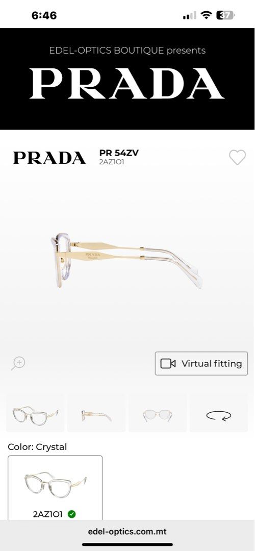 Prade Eyeglass (Category: Sunglasses & Eyewear) located in Manila. Submitted by alwaysdeclutteringthings (Listing ID 1390142687, Image 3). Description: Brand new Rfs : still using my old one. Gcash payment Lalamove delivery.