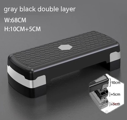 r Cardio Fitness Home Gym Exercise Step Block Board Height Adjustable ...