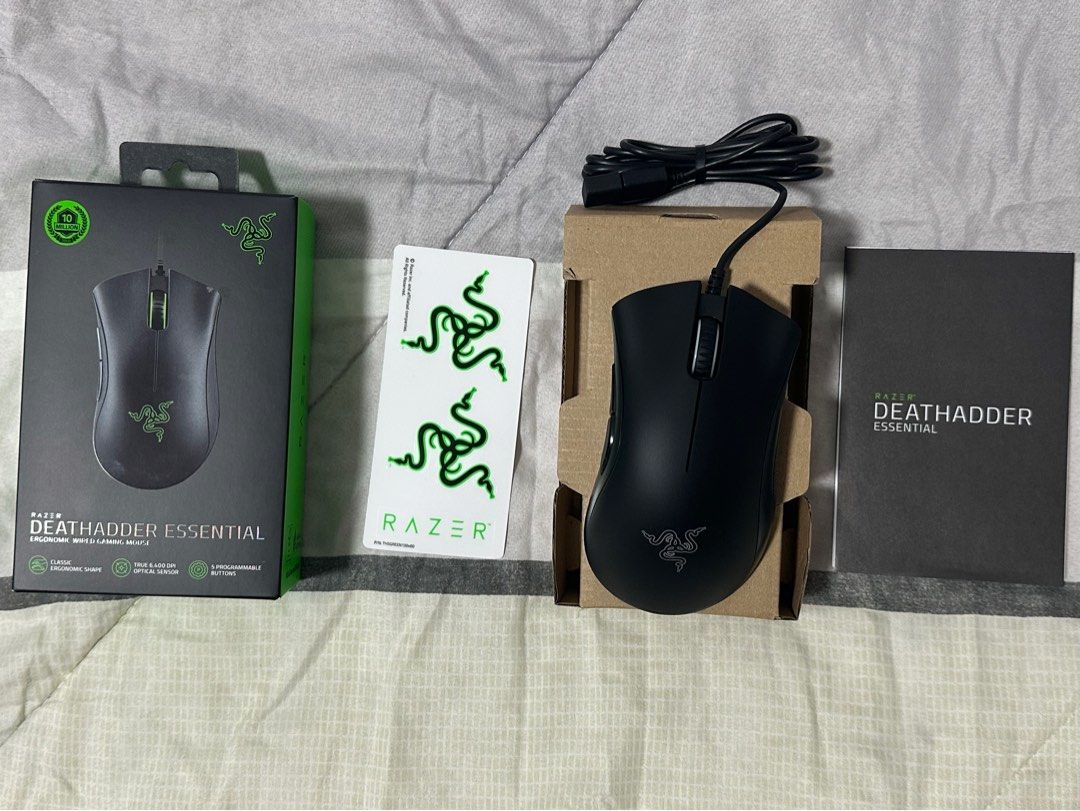 Razer Deathadder Essential (Category: Mouse & Mousepads) located in Cavite. Submitted by ivysws (Listing ID 1390162092, Image 3). Description: Brand New Rfs: Change of Mind Free shipping within Bacoor, Cavite .